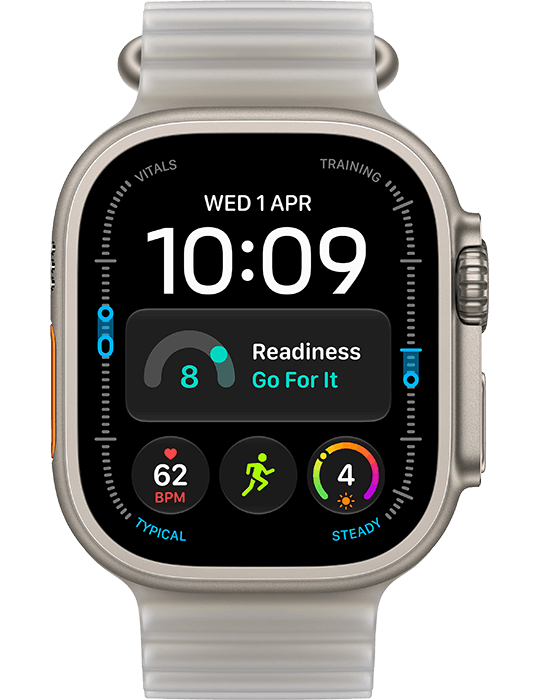 Apple Watch Ultra 4 GPS + Cellular 49mm, Titan přírodní/průsvit. šedý oceánský