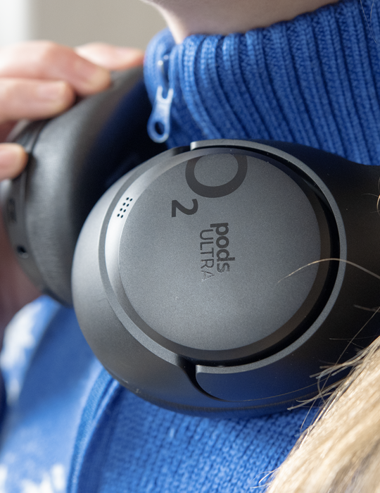 Sluchátka přes hlavu O2 Pods Ultra, černá