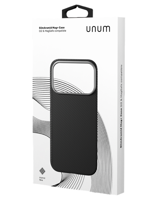 Kryt Epico UNUM SlimAramid Mag+ pro iPhone 17 Pro, černá