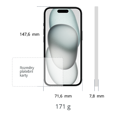 iPhone 15 256GB 5G, černá
