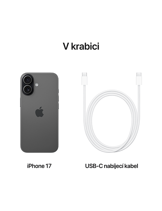 iPhone 17 5G 256GB, černá