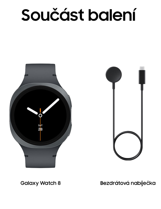 Hodinky Samsung Galaxy Watch 8 44mm LTE, šedá