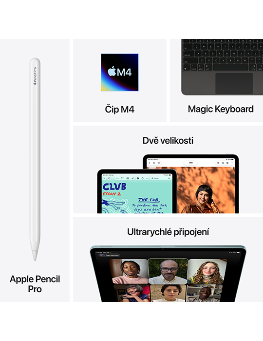 iPad Air 13 256GB Wi-Fi+Cellular (2026), modrá