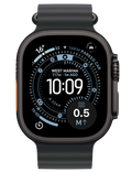 Apple Watch Ultra 3 GPS + Cellular 49mm černě titanové pouzdro s černým Oceánským řemínkem, černý titan