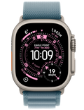 Apple Watch Ultra 3 GPS + Cellular 49mm přírodně titanové pouzdro se světle modrým Alpským tahem M, přírodní titan