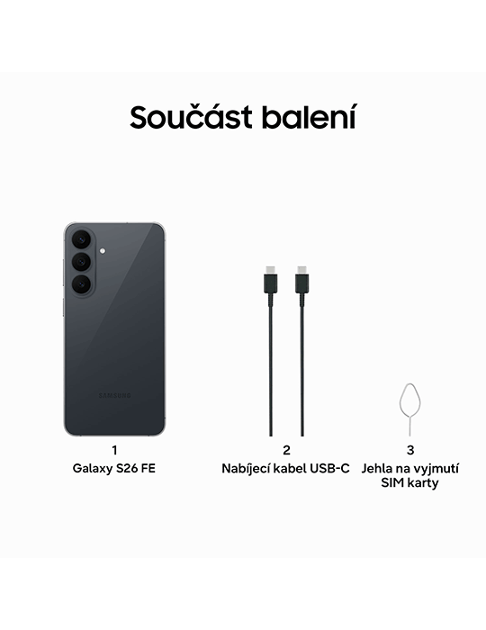 Samsung Galaxy S26 FE 5G 128GB, černá