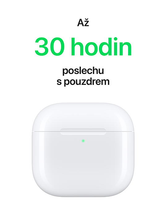 Sluchátka Apple AirPods 4, bílá