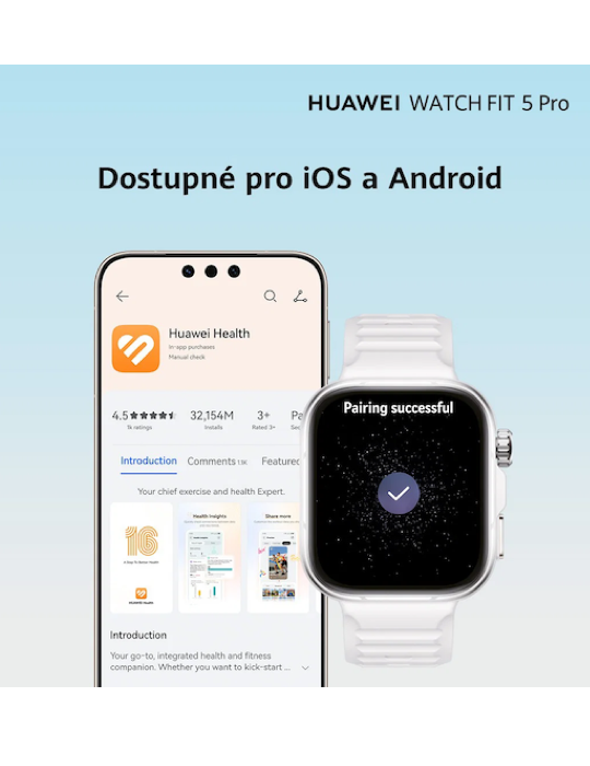 Hodinky HUAWEI FIT 5 Pro, černá
