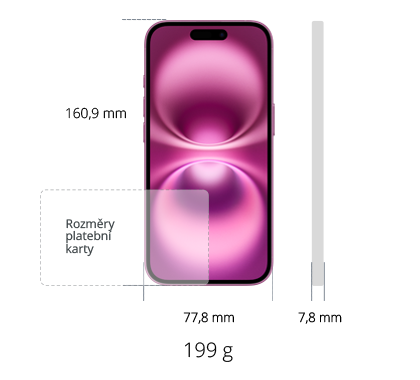iPhone 16 Plus 256GB 5G, modrozelená