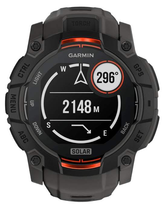 Hodinky Garmin Instinct 3 Solar 50mm, černá