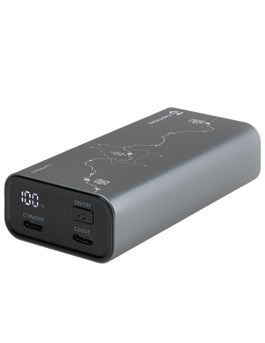 Powerbanka Tactical Squad Company 30W 10 000mAh, šedá