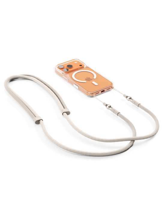 Spello Rope Crossbody Strap, béžová