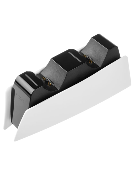 Nabíječka Fixed pro 2 ovladače PS5 DS, bílá