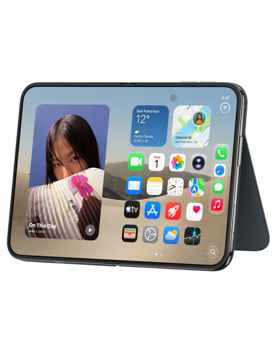Apple iPhone Duo Folio se stojánkem námořnicky modré, modrá