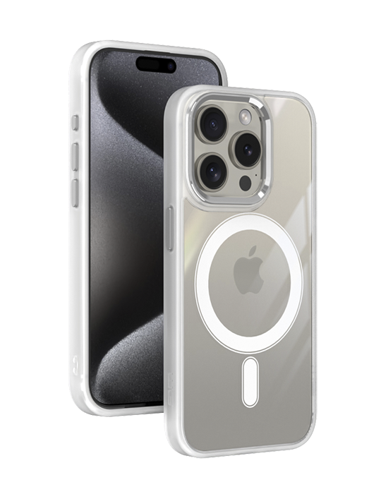 Kryt Iron Eye Magnet Apple iPhone 15 Pro, bílá