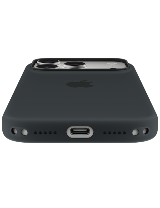 Silikonový kryt s MagSafe na Apple iPhone 17 Pro Max, černá