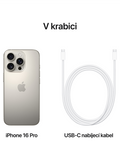 iPhone 16 Pro 256GB 5G, přírodní titan