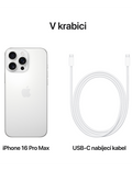 iPhone 16 Pro Max 256GB 5G, bílý titan