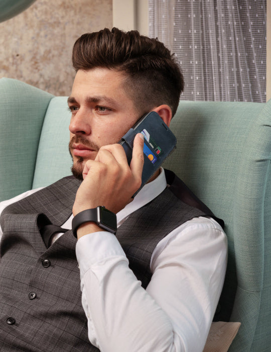 Flip FIXED ProFit Samsung Galaxy A54 5G, modrá
