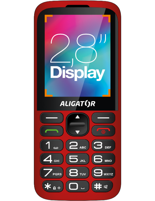 Aligator A930 Senior 4G, červená