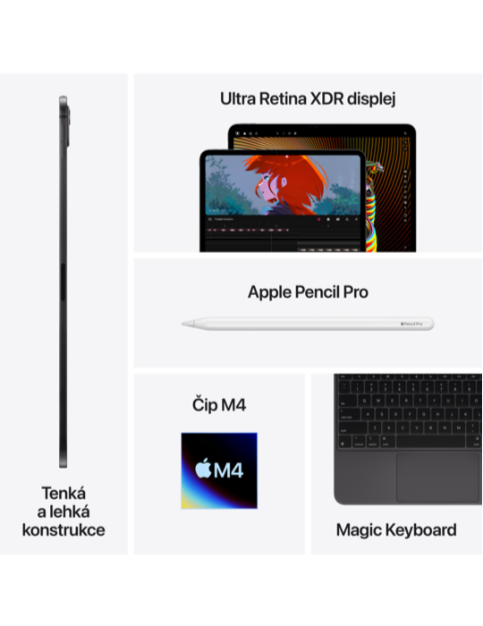 iPad Pro 13 2TB WiFi+Cellular (2024), stříbrná