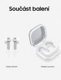 Sluchátka Samsung Galaxy Buds4, bílá