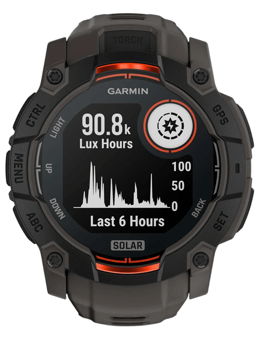 Hodinky Garmin Instinct 3 Solar 50mm, černá