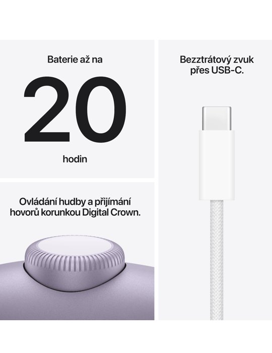 Sluchátka AirPods Max 2, hvězdně bílá