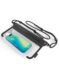 Pouzdro vodotěsné crossbody na zip, černá