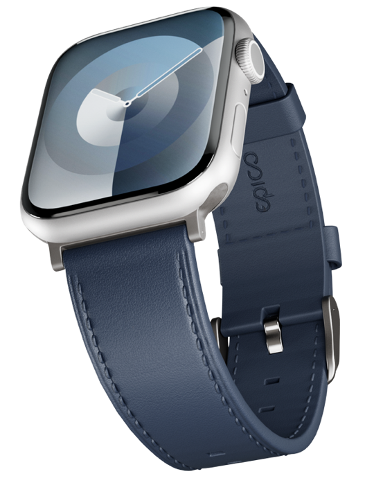 Řemínek Apple Watch Leather 38/40/41/42 mm, modrá