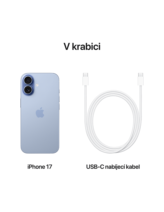 iPhone 17 5G 256GB, mlhově modrá