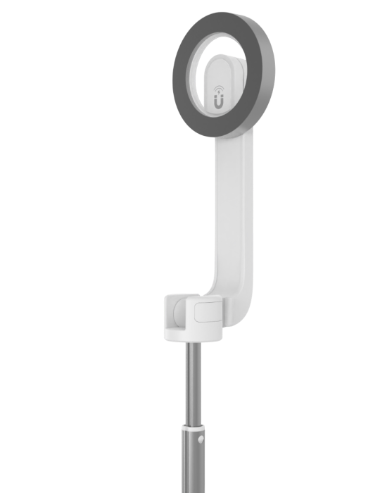 Selfie tyč FIXED MagSnap pro Apple s MagSafe uchycením, ovládáním a stativem, bílá