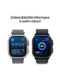 Apple Watch Ultra 3 GPS + Cellular 49mm černě titanové pouzdro s černým Alpským tahem M, černý titan