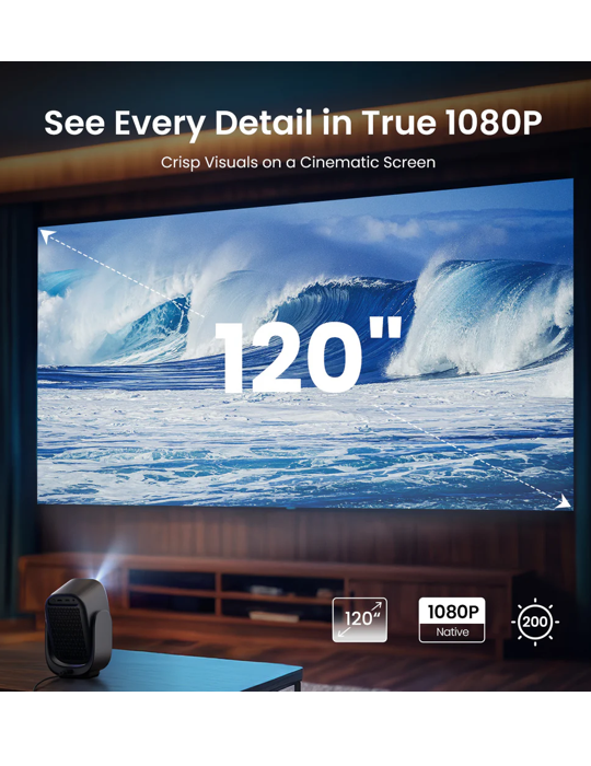 Projektor Dangbei N2 Mini 1080p, černá