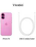 iPhone 16 256GB 5G, růžová