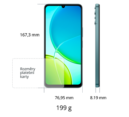 Vivo Y29s 5G 128GB, zelenočerná