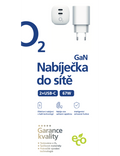Nabíječka O2 2xUSB-C 67W Power Delivery + technologie GaN ECO, bílá