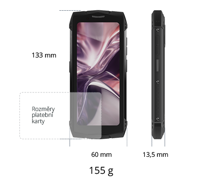 Doogee Smini 256GB, černá