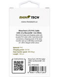 RhinoTech kabel Lite PVC USB-A na MicroUSB 1,2m, bílá