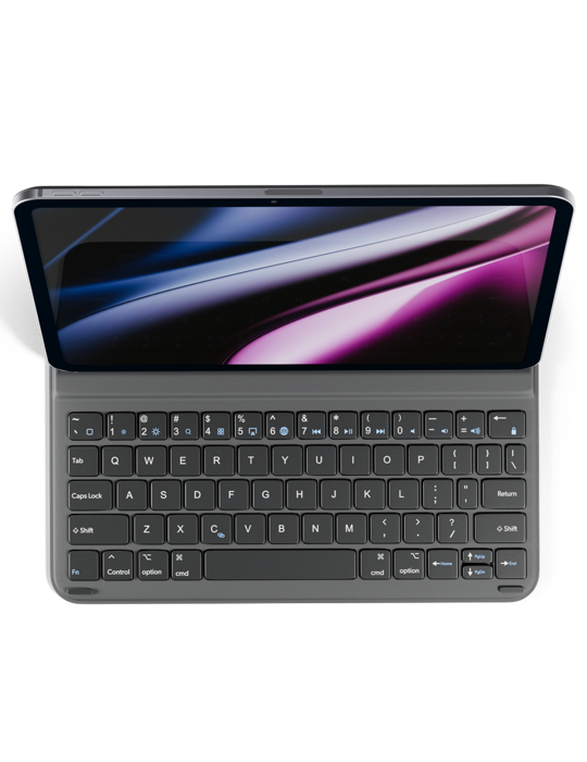 Epico UltraBoard plochá klávesnice s pouzdrem EK20 iPad Pro 11" (1.-4. gen)/Air 10,9" (A14-M1)/Air 11" (M2-M4) - CZ - šedá (O2), šedá