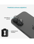 Ochranné sklo na čočky fotoaparátu iPhone 17, čirá