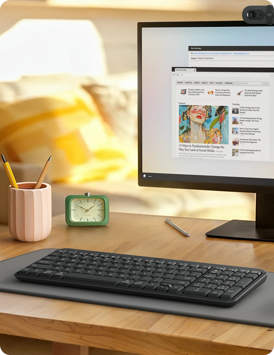 Klávesnice Logitech K250 Bluetooth, černá