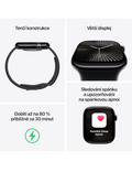 Apple Watch Series 10 GPS + Cellular 46mm stříbrné hliníkové pouzdro, stříbrná - denim sportovní řemínek M/L