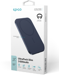 Hliníková bezdrátová powerbanka Slim 3000mAh Mag+, modrá