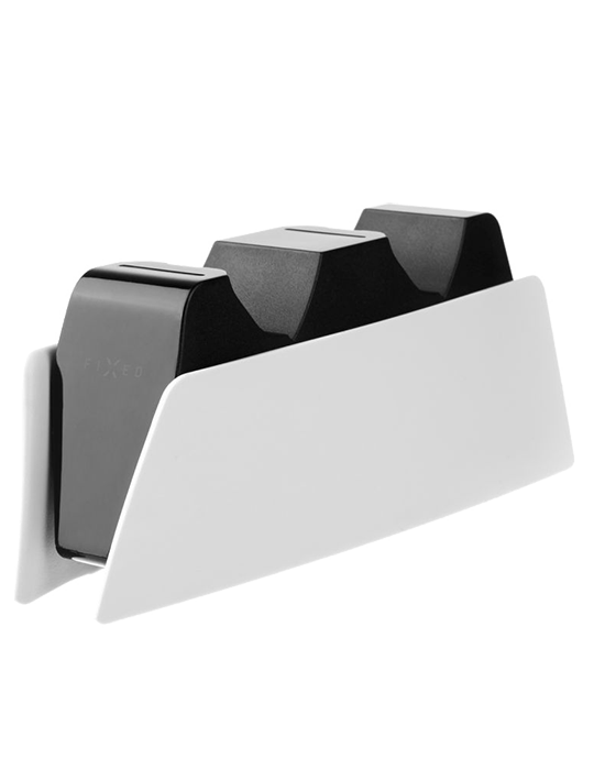 Nabíječka Fixed pro 2 ovladače PS5 DS, bílá