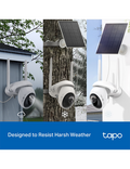 Solárně napájená bezpečnostní kamera s otáčením/naklápěním (Pan/Tilt), Wi-Fi a 4G LTE (Sada) Tapo C665G KIT, bílá