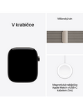 Apple Watch Series 12 GPS + Cellular 42mm, Titan přírodní/přírodní milánský