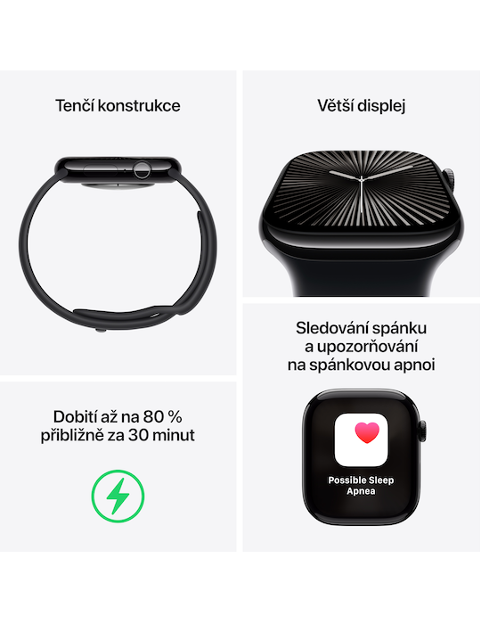 Apple Watch Series 10 GPS + Cellular 42mm zlaté titanové pouzdro se zlatým Milánským tahem, zlatá - Milánský tah