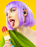 Sluchátka Niceboy Podsie 4 POP, bílá