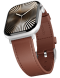 Řemínek Apple Watch Leather 42/44/45/46/49, hnědá